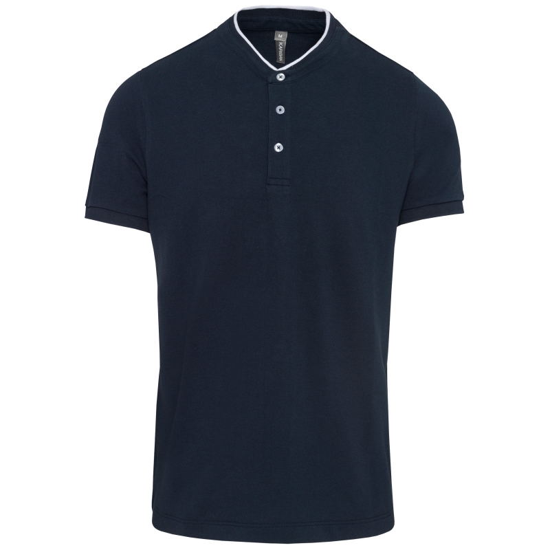 Polo col mao manches courtes homme