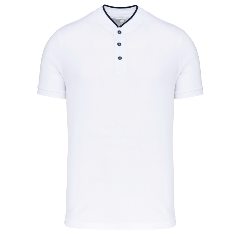 Polo col mao manches courtes homme