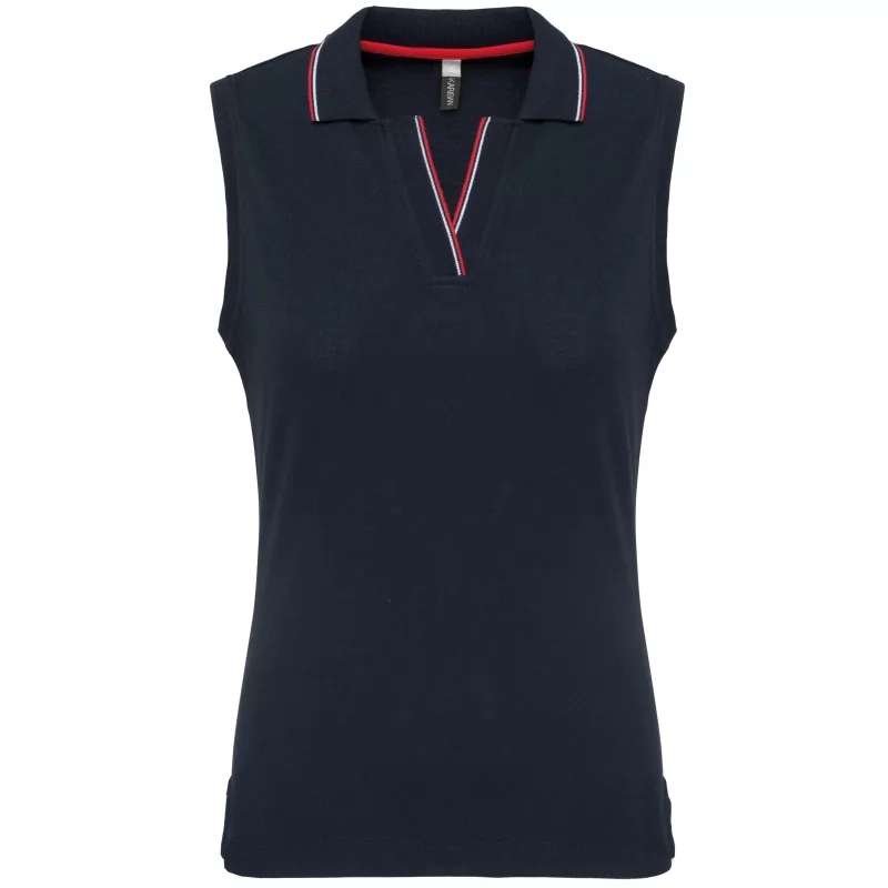 Polo sans manches femme