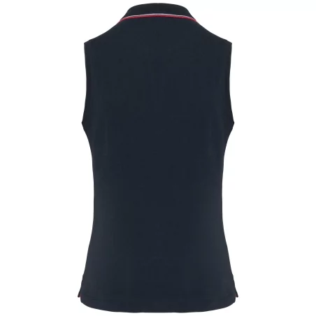 Polo sans manches femme