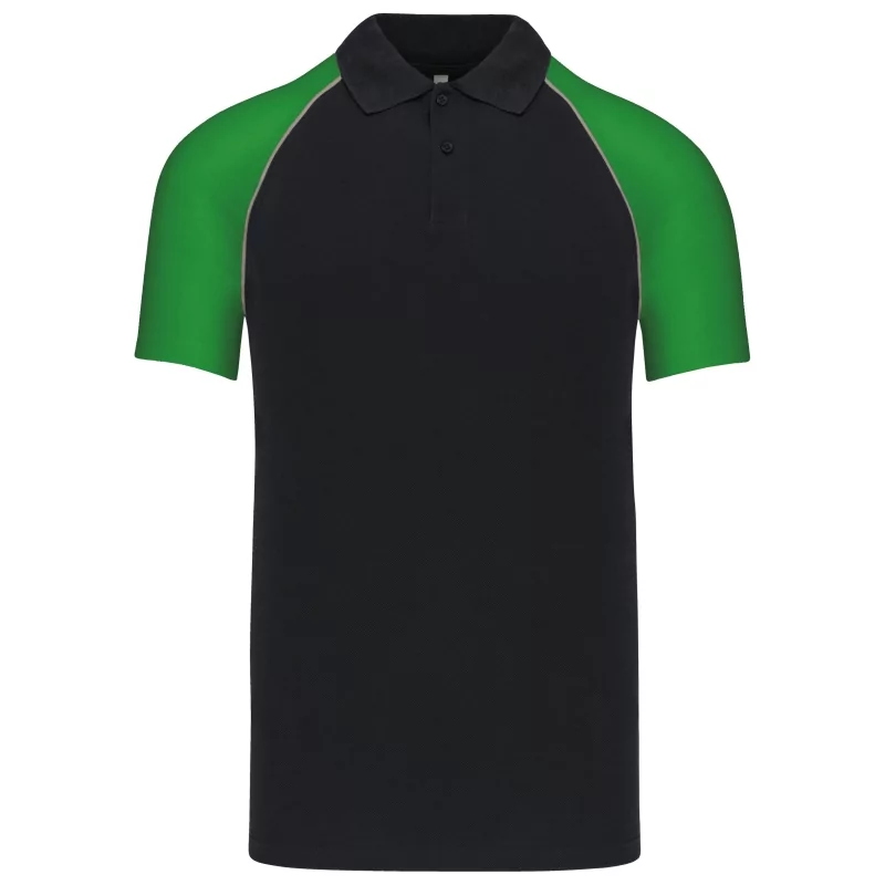 Polo baseball manches courtes