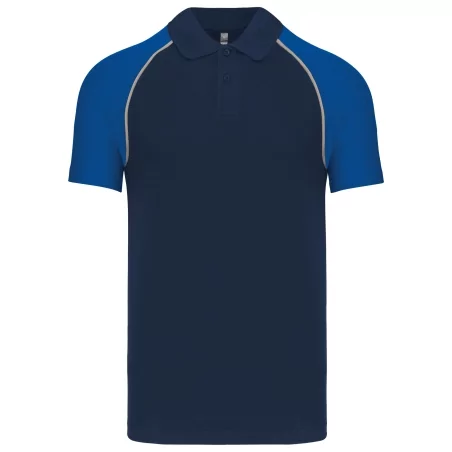Polo baseball manches courtes