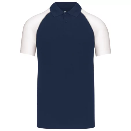 Polo baseball manches courtes