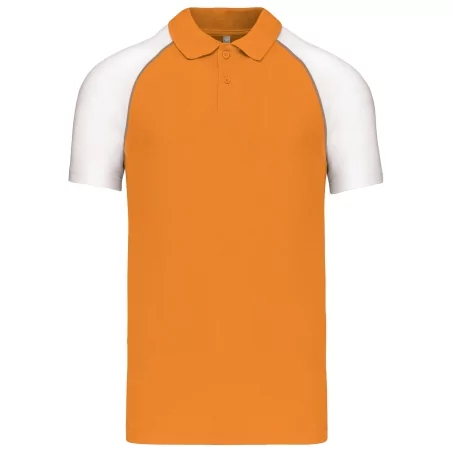 Polo baseball manches courtes