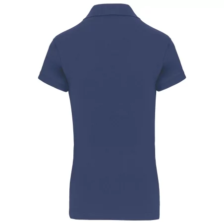 Polo piqué manches courtes femme