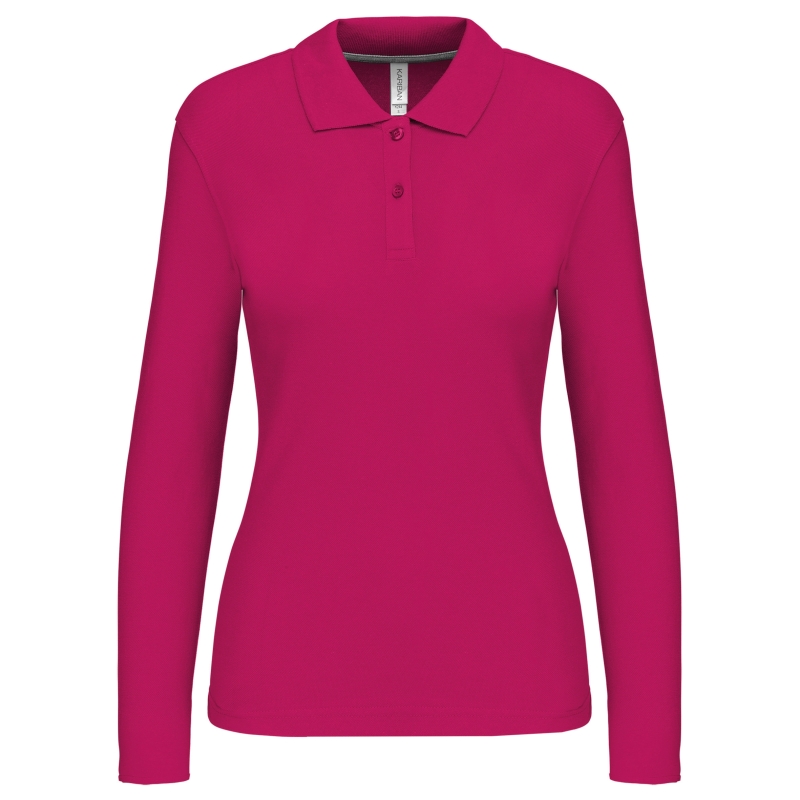 Polo manches longues femme