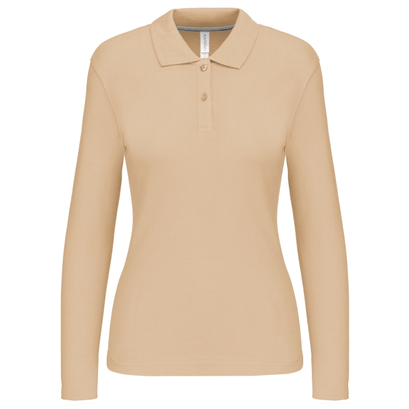 Polo manches longues femme