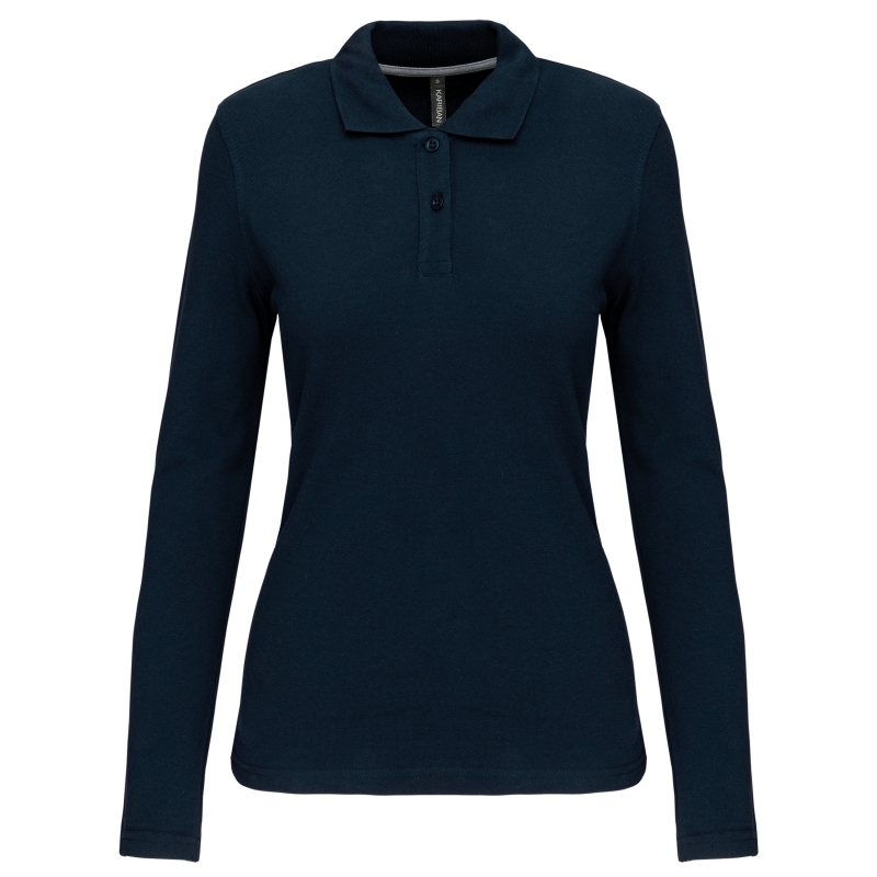 Polo manches longues femme