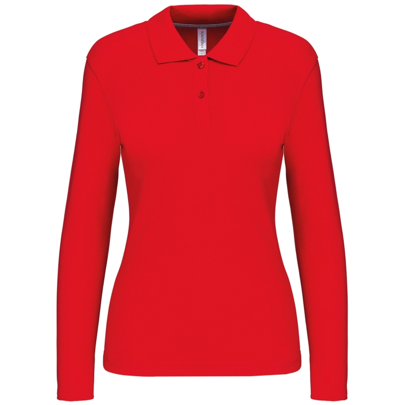 Polo manches longues femme