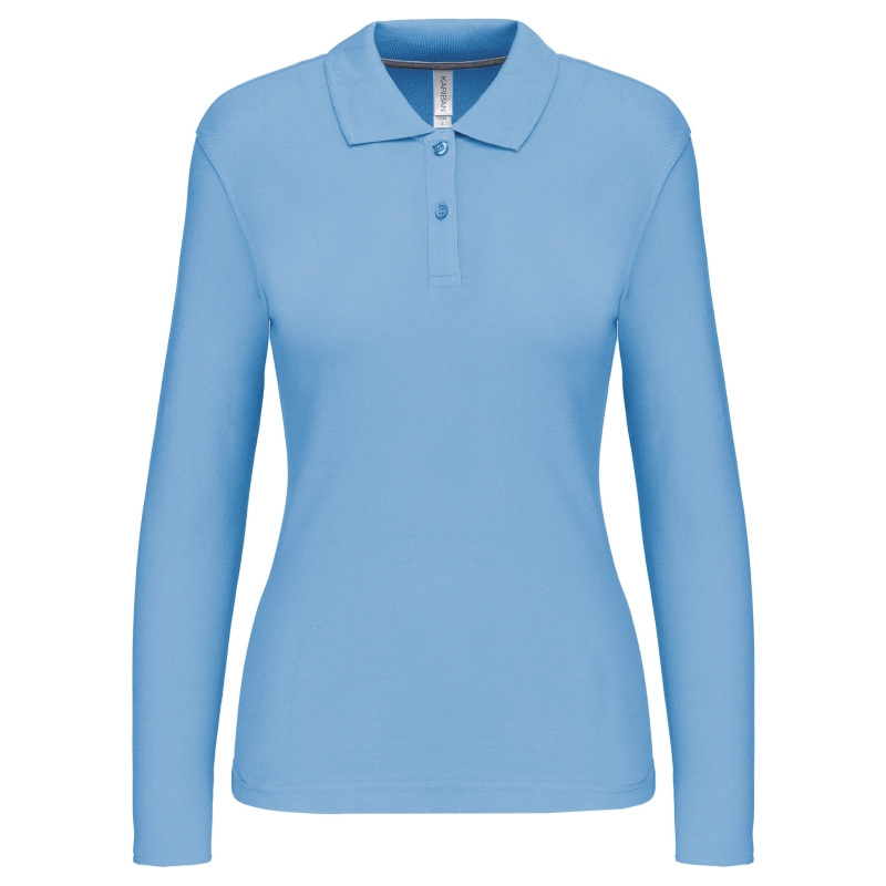 Polo manches longues femme