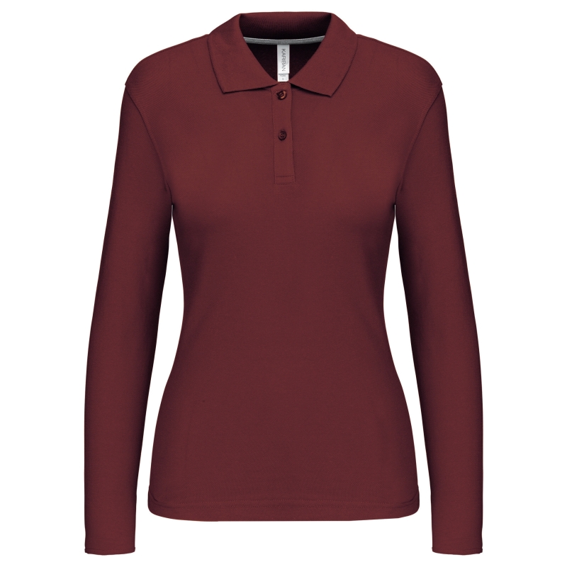 Polo manches longues femme