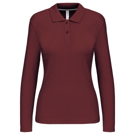 Polo manches longues femme