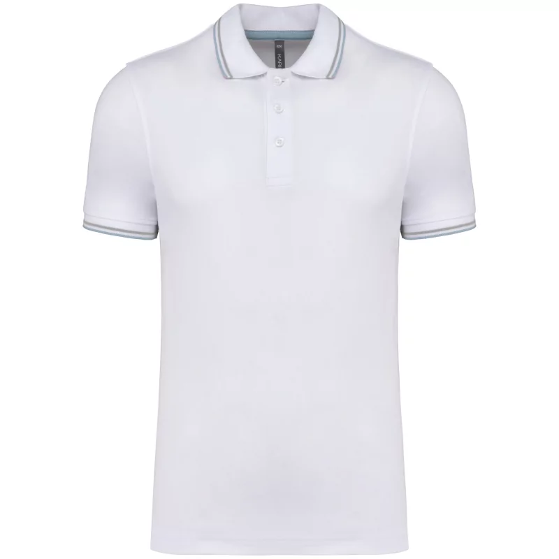 Polo maille piquée manches courtes homme