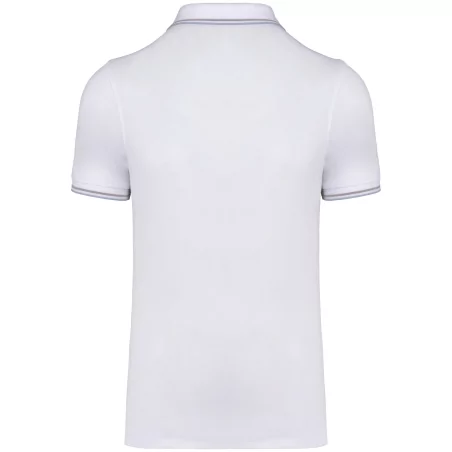 Polo maille piquée manches courtes homme