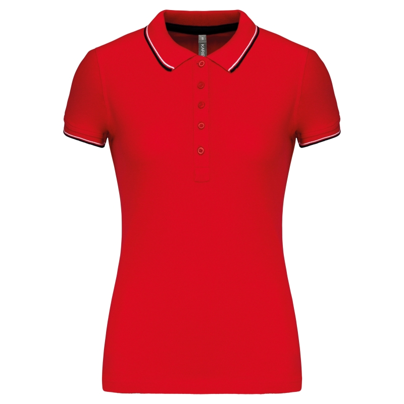 Polo manches courtes femme