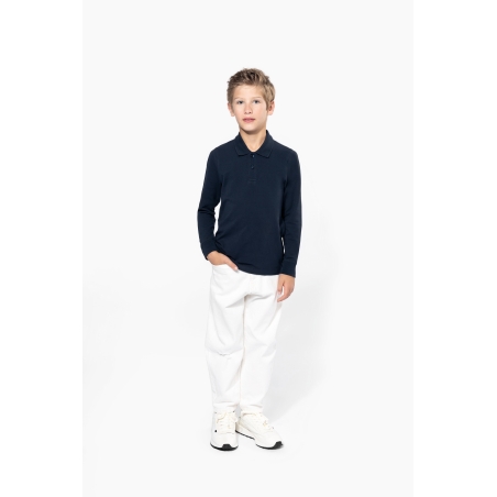 Polo manches longues enfant