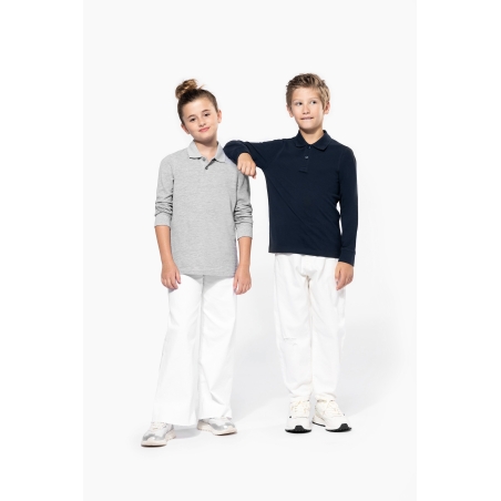 Polo manches longues enfant