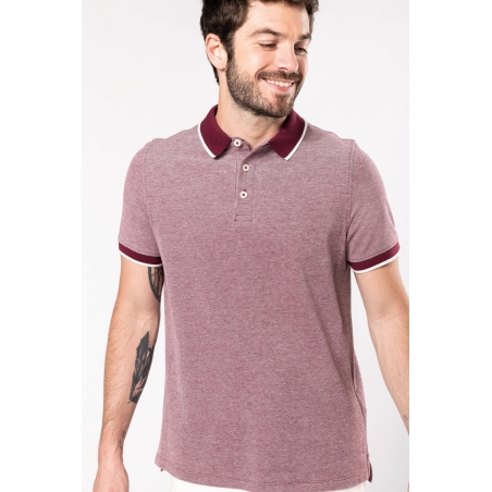 Polo bicolore homme