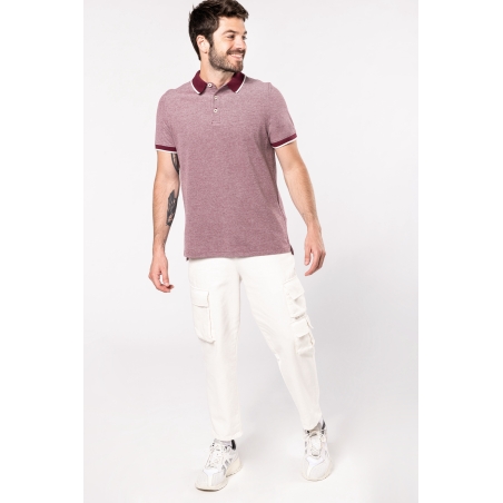 Polo bicolore homme