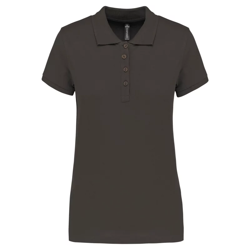 Polo piqué manches courtes femme