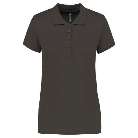 Polo piqué manches courtes femme