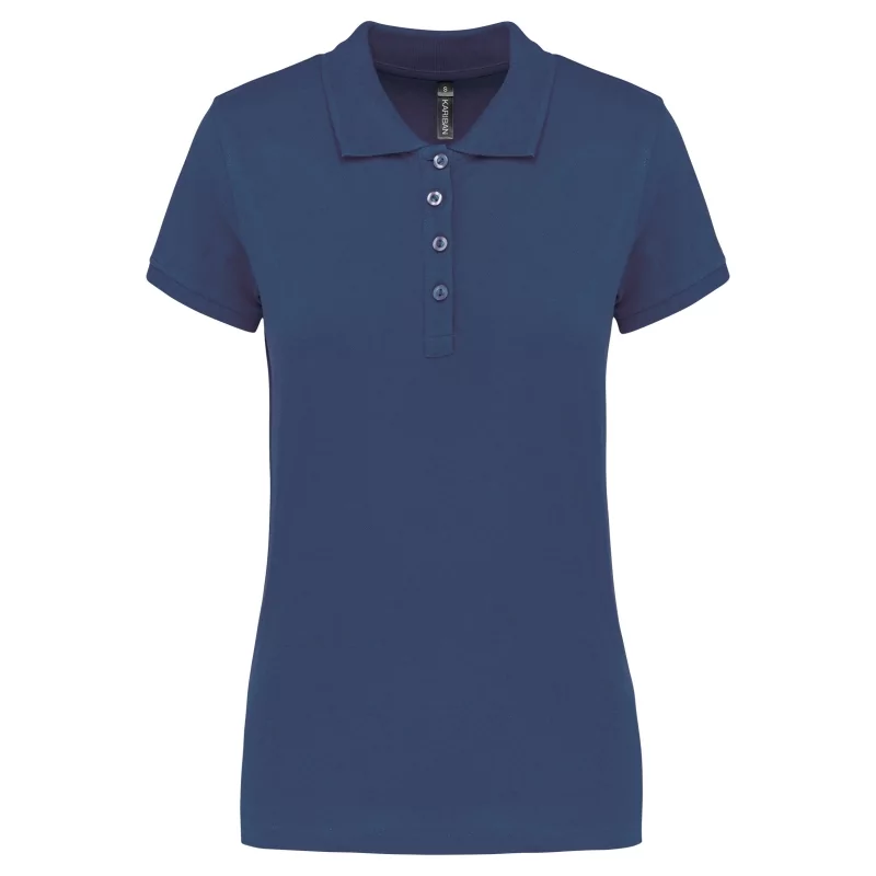 Polo piqué manches courtes femme