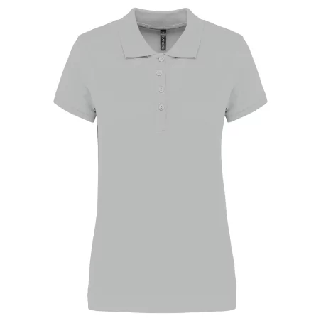 Polo piqué manches courtes femme