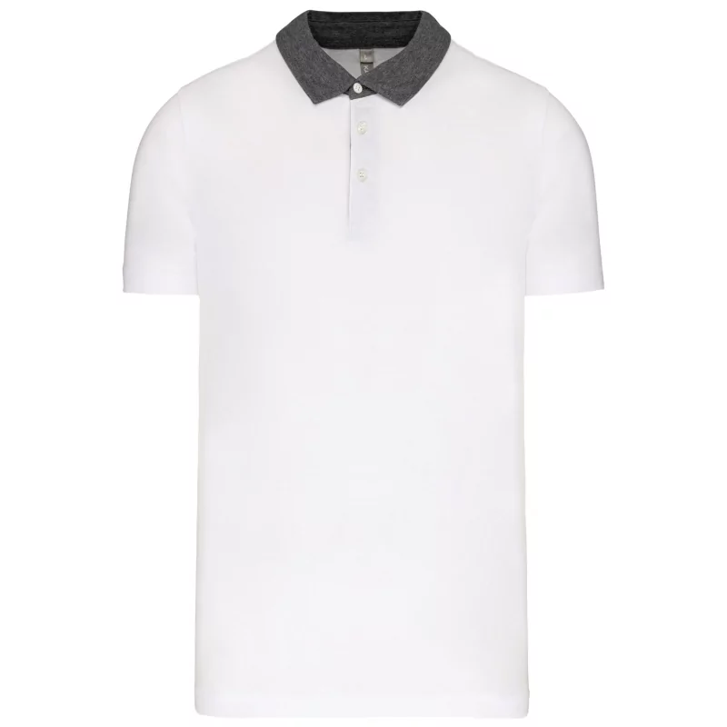 Polo jersey bicolore homme
