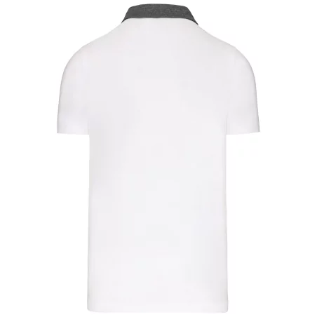 Polo jersey bicolore homme