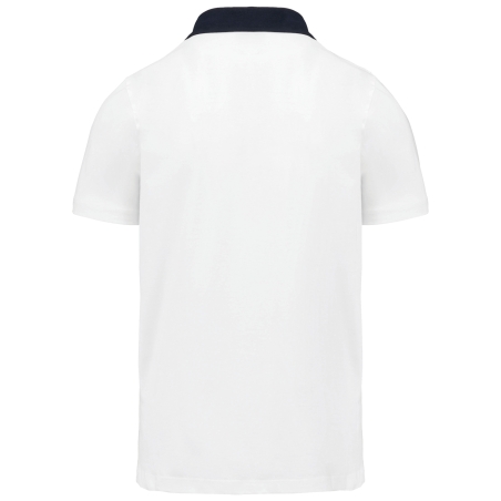 Polo jersey bicolore homme