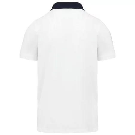 Polo jersey bicolore homme