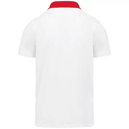 Polo jersey bicolore homme