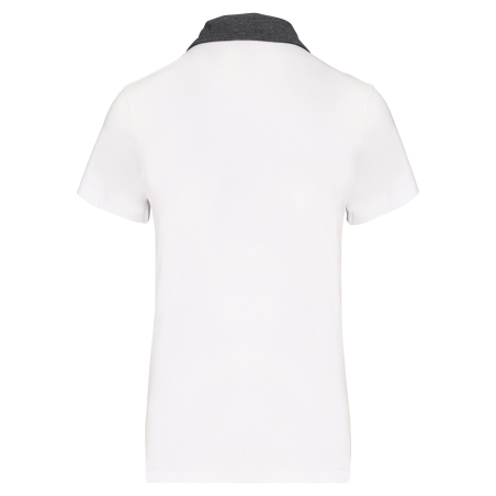 Polo jersey bicolore femme