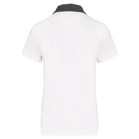 Polo jersey bicolore femme