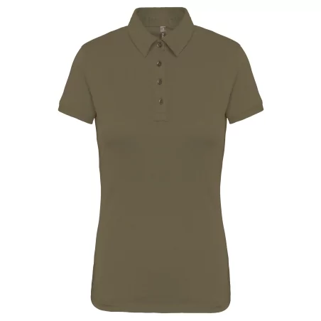 Polo jersey manches courtes femme