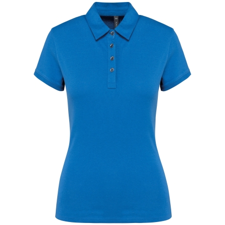 Polo jersey manches courtes femme