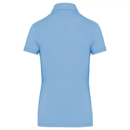 Polo jersey manches courtes femme
