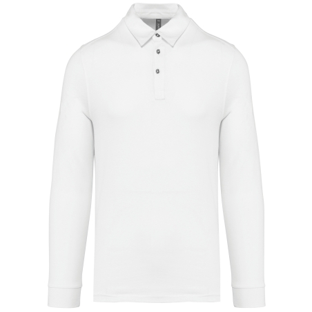 Polo jersey manches longues homme