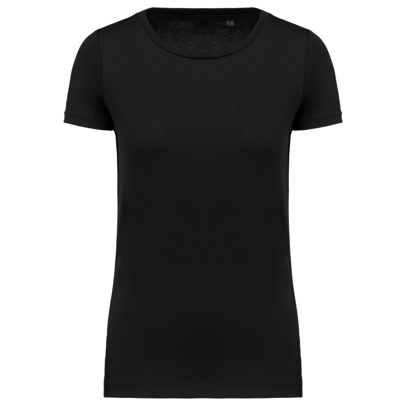 T-shirt Supima® col rond manches courtes femme