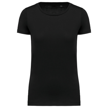 T-shirt Supima® col rond manches courtes femme