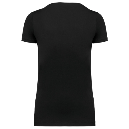 T-shirt Supima® col V manches courtes femme