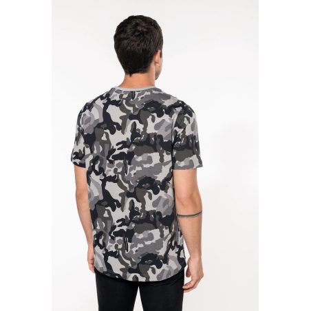 T-shirt camo manches courtes homme