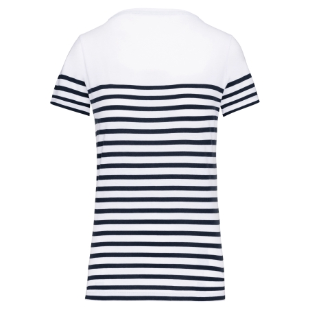 T-shirt marin col rond Bio femme