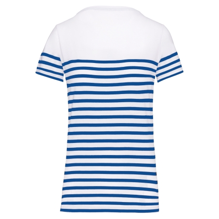 T-shirt marin col rond Bio femme