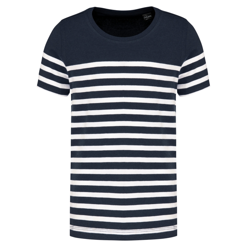 T-shirt marin col rond Bio enfant