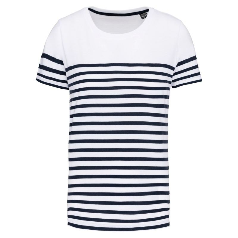 T-shirt marin col rond Bio enfant