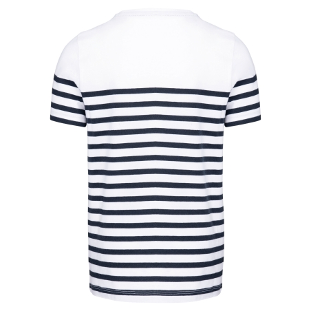 T-shirt marin col rond Bio enfant