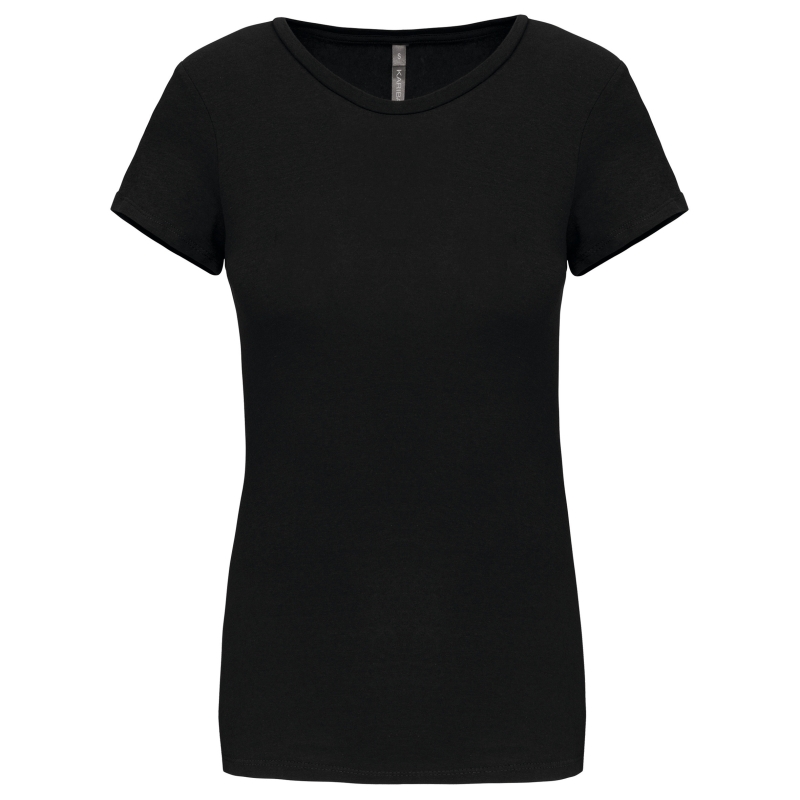 T-shirt col rond manches courtes femme