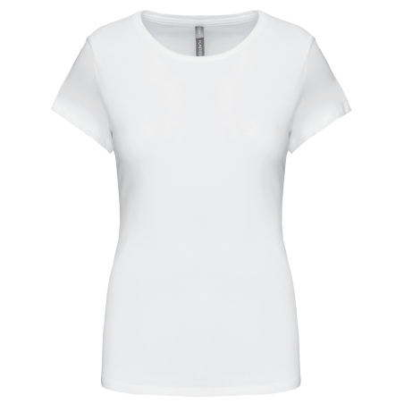 T-shirt col rond manches courtes femme