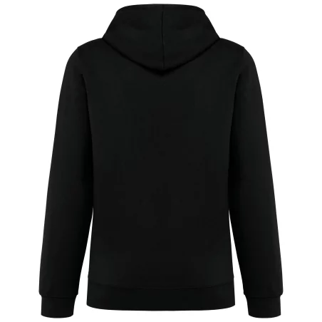 Sweat-shirt à capuche contrastée à motifs unisexe
